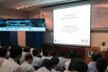 Prof M Rahman, NUS Department of Mechanical Engineering giving a presentation on Large Format Machining in the launching event of Large Format Machining Lab (SIMTech-NUS Joint Lab).